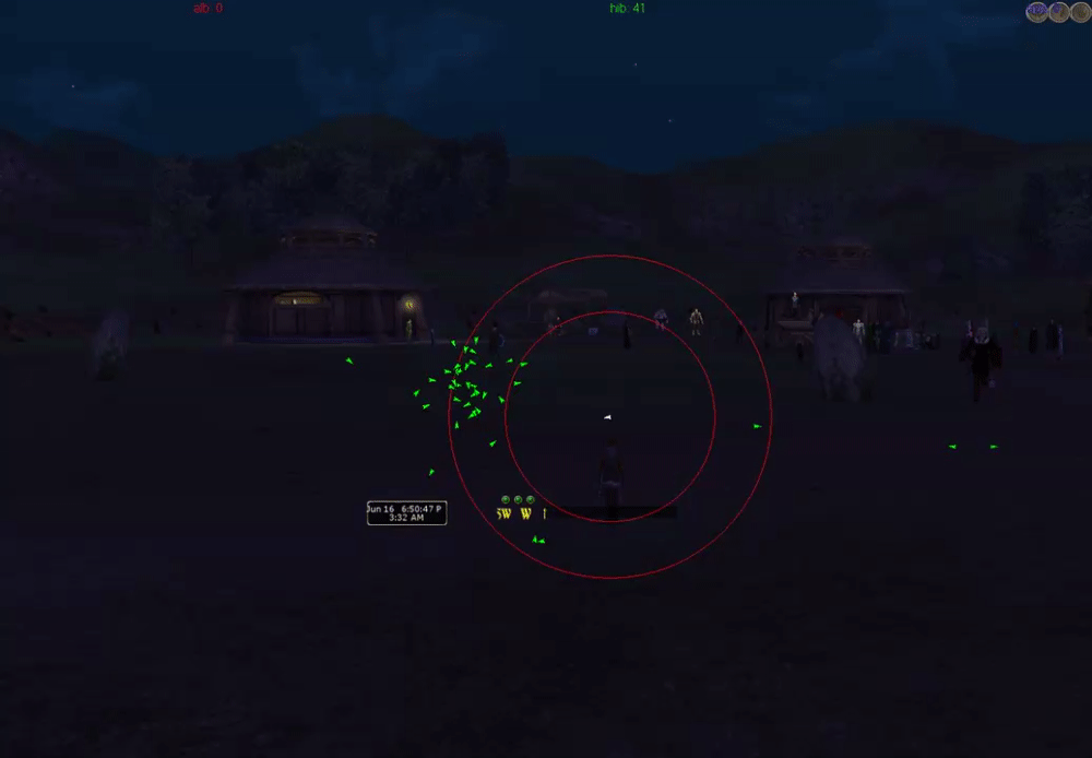 DAoC Radar overlay in-game screenshot